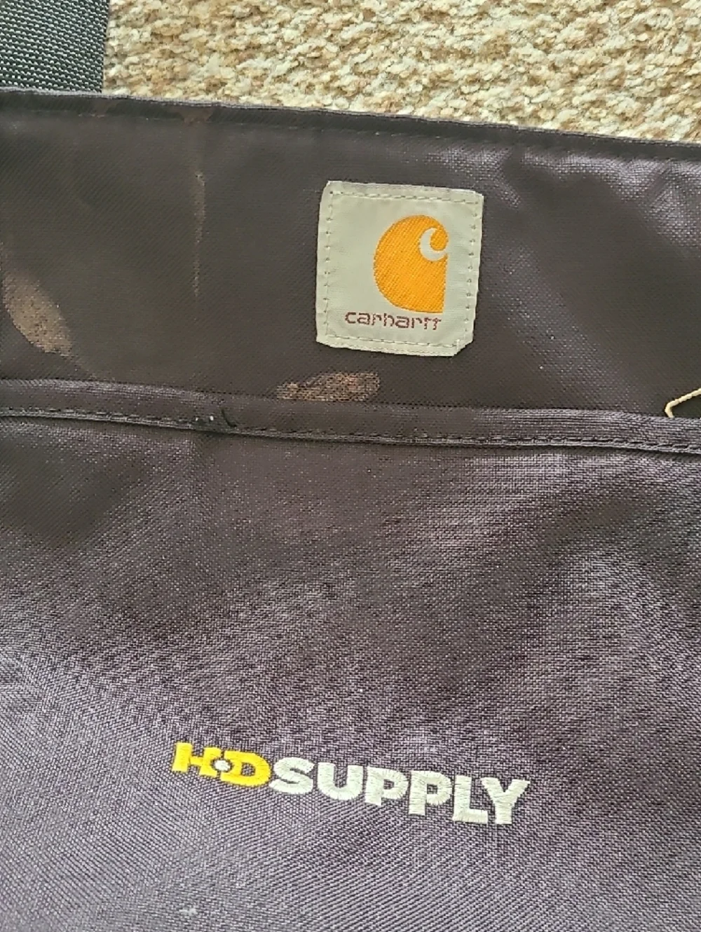 Carhartt Black Lunch Tote with Yellow Logo